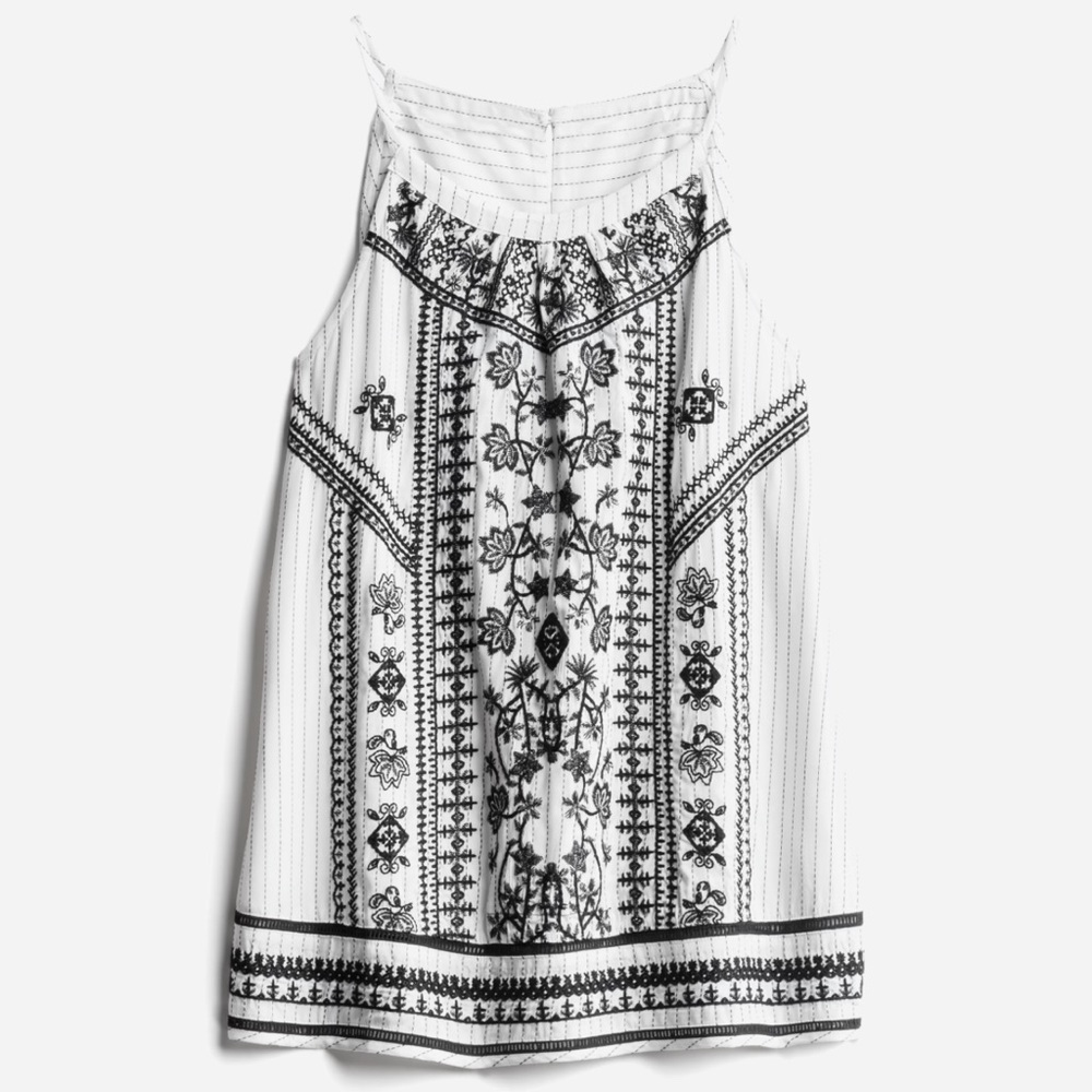 Skies Are Blue Cameron Embroidered Halter Top